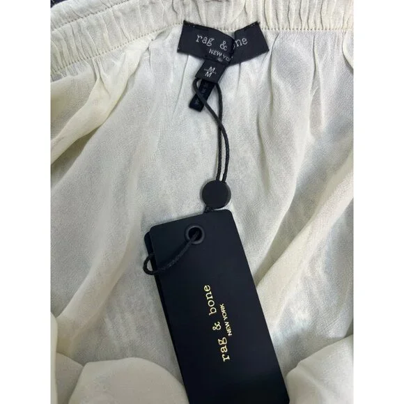 NWT Rag & Bone Delaney Witchy Boho Whimsigoth Metallic Navy Beige Maxi Skirt M - Picture 6 of 12